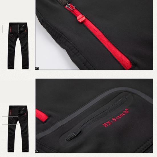 Уличные брюки ветрозащитные водонепроницаемые теплые плюшевые зимние брюки для пеших прогулок