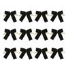 12pcs Small Velvet Bow Christmas Tree Decoration Soft Bowknot Hanging Enhances Holiday Atmosphere for DIY Use for Christmas Party Family Wedding