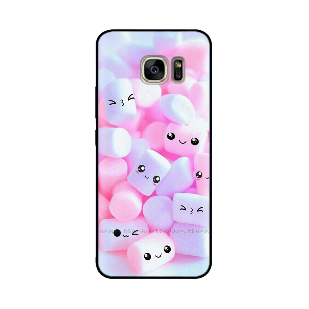 Черный силиконовый чехол для Samsung Galaxy S6 Edge Чехол Мягкая ТПУ крышка для Samsung Galaxy S6 S 6 Edge Чехол Крышка Бампер Coque Para