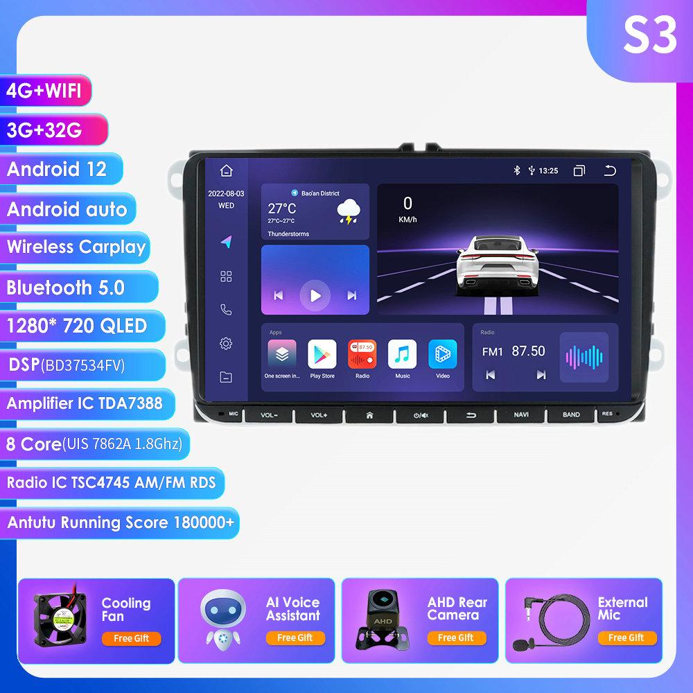 Автомобильная магнитола Hizpo Octa Core 9 дюймов Android AutoRadio для Volkswagen VW Passat B6 B7 CC Tiguan Touran GOLF POLO Carplay 4G Автомобильный мультимедиа GPS 2din стерео