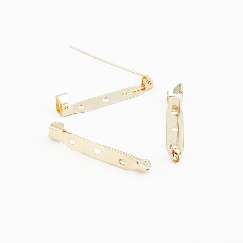 10pcs Stainless Steel Safety Pins DIY Rustproof Buckle Pin Metal Brooch Badge