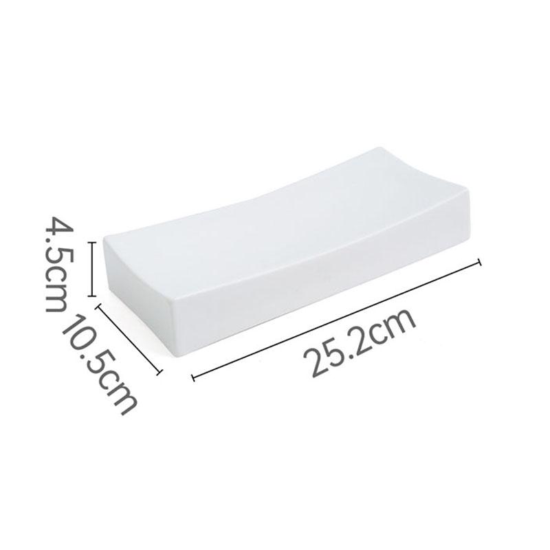 Solid Color Ceramic Sushi Plate Restaurant Dessert Plate Sashimi Plates Cake Plates Molecular Cuisine Specialty Tableware