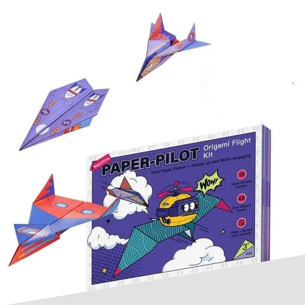 Paper Handmade Airplane Origami Art Learning Versatile Paper Aircraft Toy Parent-child interaction