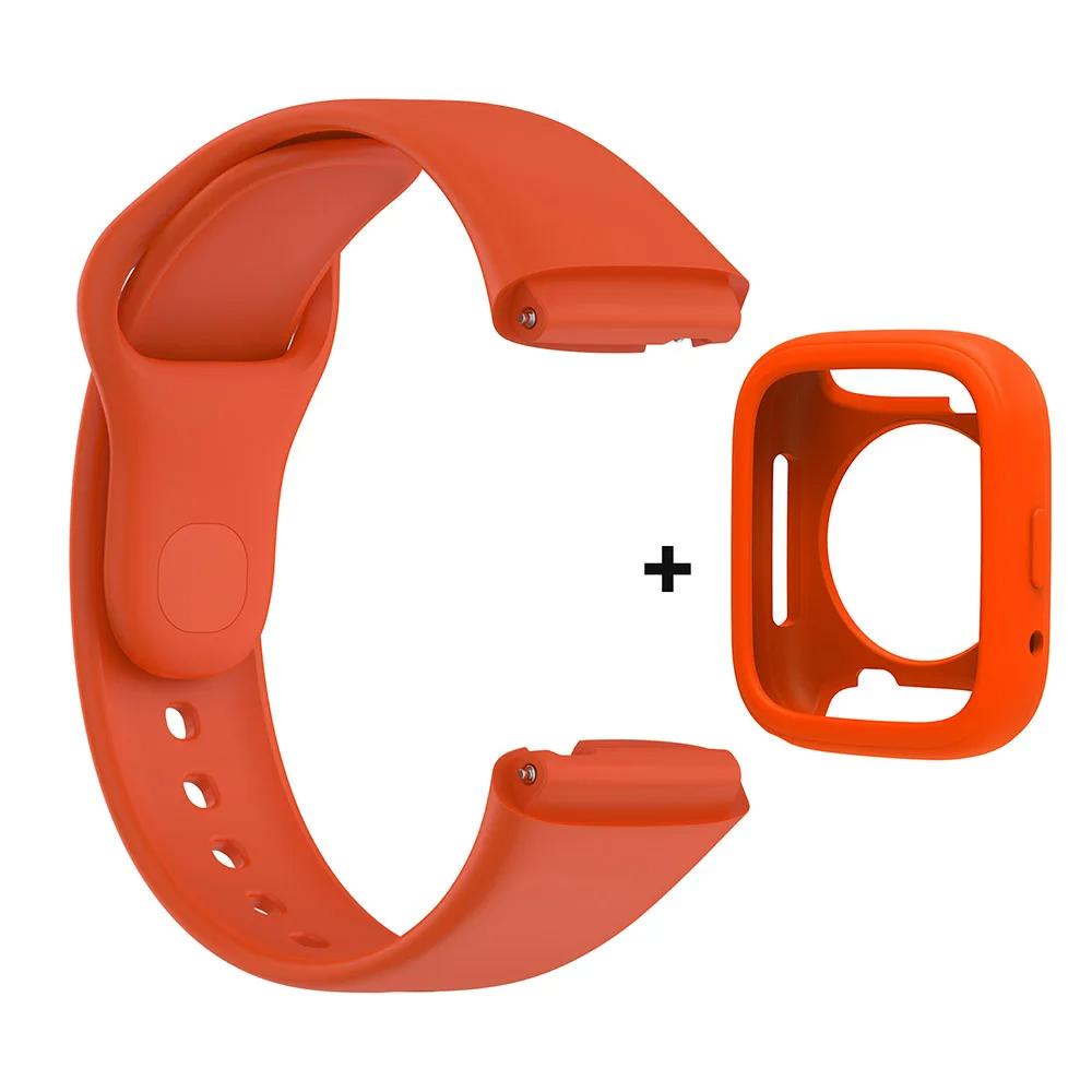 Силиконовый ремешок для Redmi Watch 3 Active/Lite браслет ремешок + защитный чехол