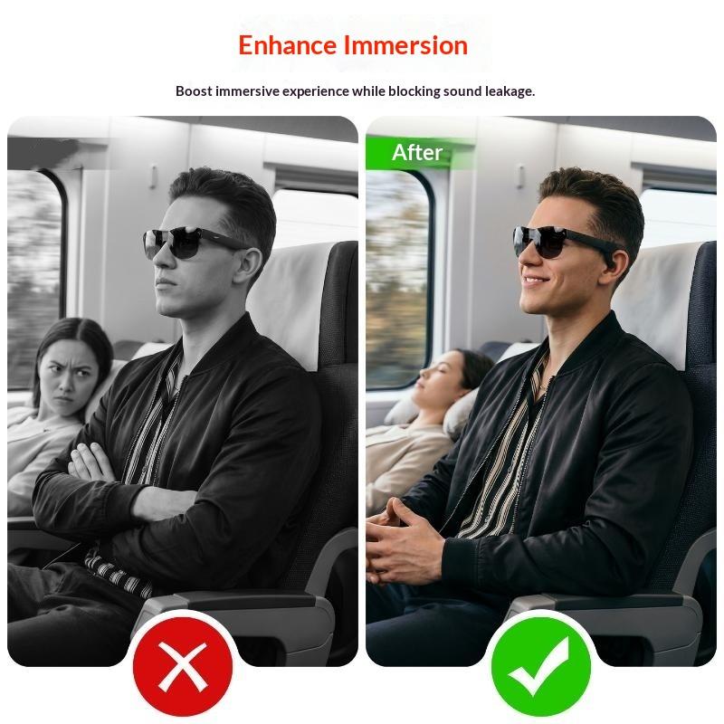 Звуководоводящие трубки для Rayneo Air 4/Air 4Pro/Air 3S/Air 3S Pro Легкие Мягкие Умные Очки Аудио Аксессуары Звуководоводящая трубка