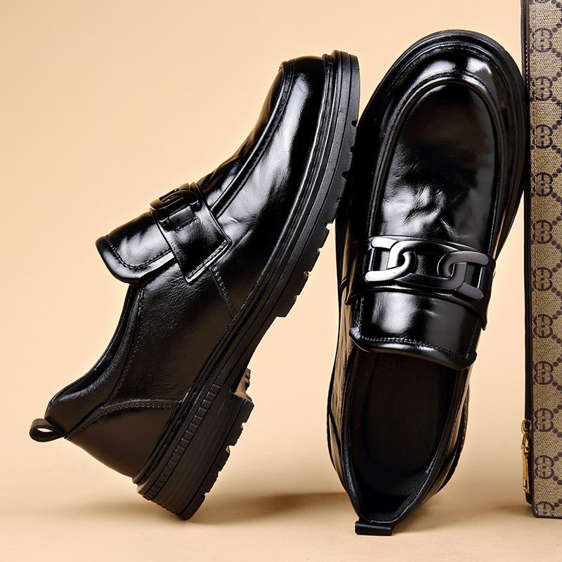 Fashion Fashion Casual New Designer Platform Dress Shoes for Men Spring Autumn Cow Leather Luxury Shoes Male