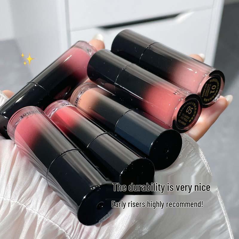 Light Makeup Lip & Cheek Glaze: Nude Rose Gray Pink - Enhances Fairness for Yellow Skin