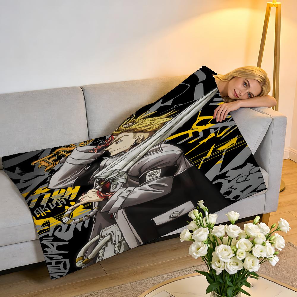 Gachiakuta Throw High-Density Short Plush Blanket Soft For Sofa Air-Con Room.