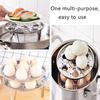 Stainless Steel Cookware Steam Single-Layer Steamer Multi-function Steaming Rage Steamers Racks