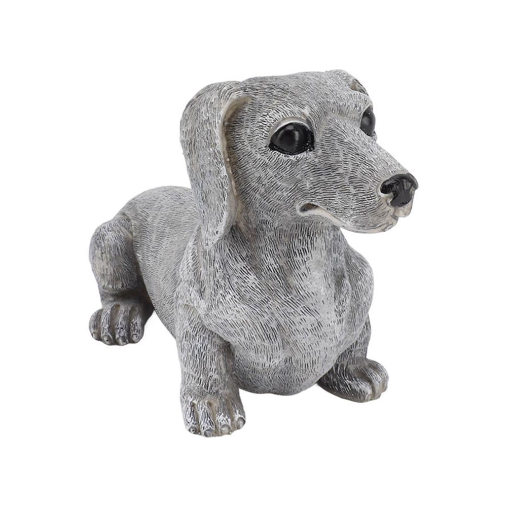 Synthetic Resin Dog Shaped Desktop Ornament Outdoor Yard Animal Statue Courtyard Holiday Layout