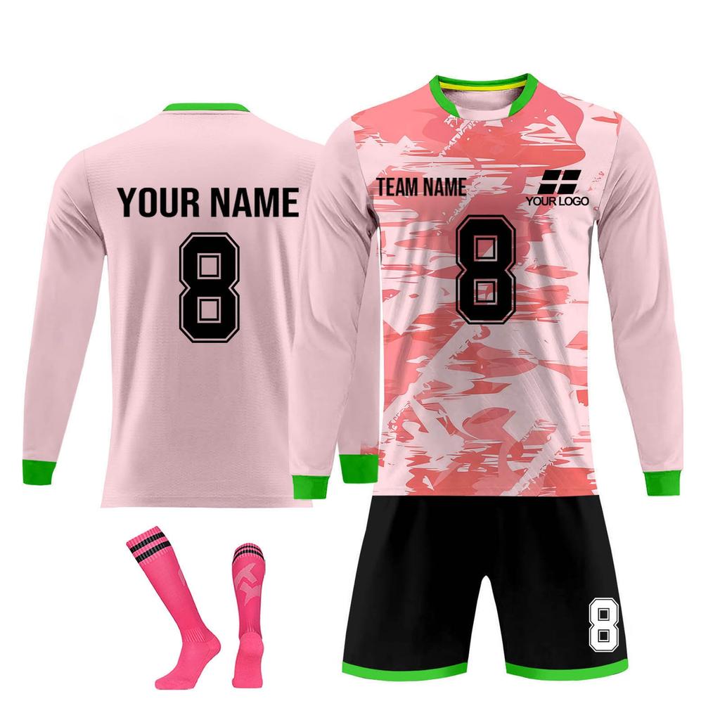 Personalised Shirts Kit Mens Girls With Name Number Custom Football Jerseys For Boys Training Suit