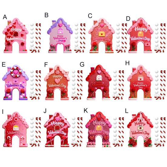 Набор для игры в гольф «Пряничный леденец» на День святого Валентина, поле для мини-гольфа с клюшкой и 6 мячами для веселья на семейной вечеринке в помещении, дома, в офисе