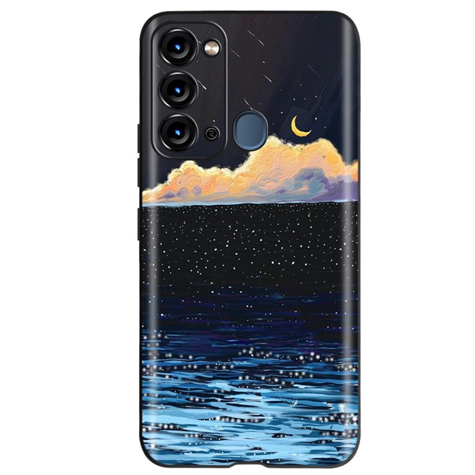 Чехол для ITEL Vision 3 Модный Чехол-Кот Подсолнух для Телефона Для Itel S17 S 17 S661W Мягкий ТПУ Черный Силиконовый Чехол Бампер Vision3