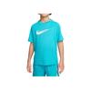 Nike Футболка стильная простая удобная детская с коротким рукавом синяя HF8100-345