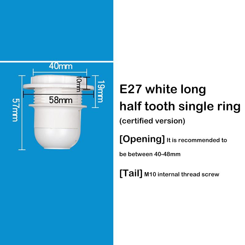 Led Light Bulb Lamp Base Head Power Holder AC Lampholder E14 E27 M10 Socket Electric Pendant Socket Screw Lamp Shade Converter