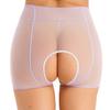 Женские трусики без вырезов, прозрачные трусы-боксеры, эластичные шорты, нижнее белье