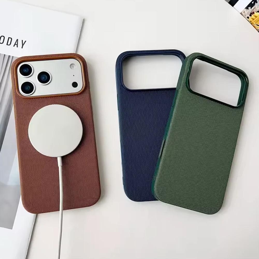 Official For Magsafe Magnetic Protect Case For IPhone 17 13 14 15 16 Pro Max 17 Air High Quality Original Technology Woven Cover