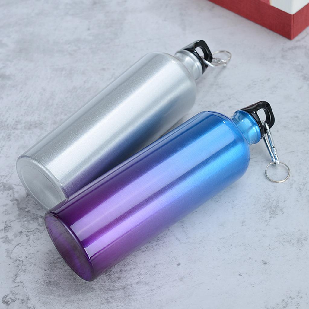 Бутылки для воды емкостью 750 мл с карабином Портативная алюминиевая бутылка для воды Многоразовый герметичный кувшин для воды для