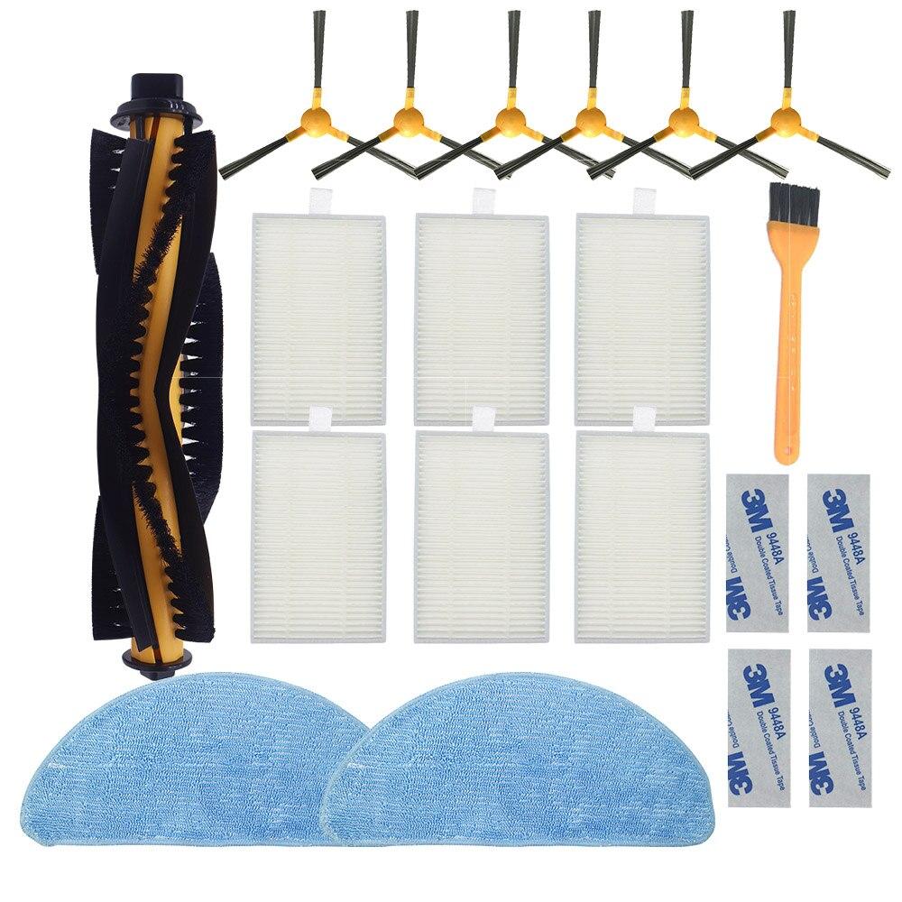 Боковая щетка HEPA-фильтр, ткань для швабры для Proscenic 800T 820S, для пылесоса LIECTROUX C30B, набор аксессуаров для чистящего фильтра