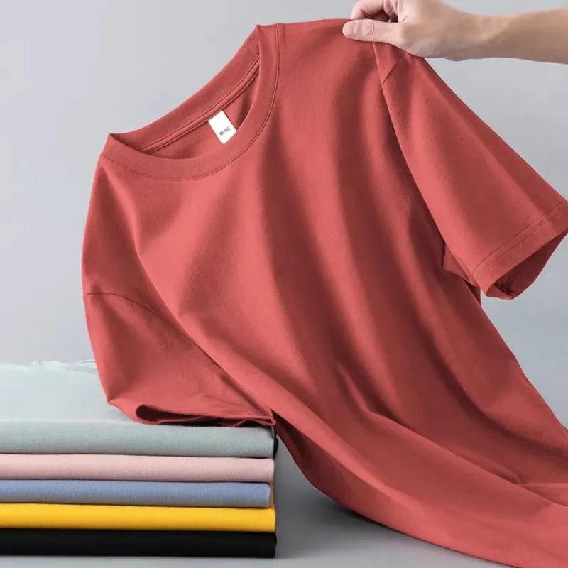 Мужская базовая футболка с коротким рукавом и круглым вырезом