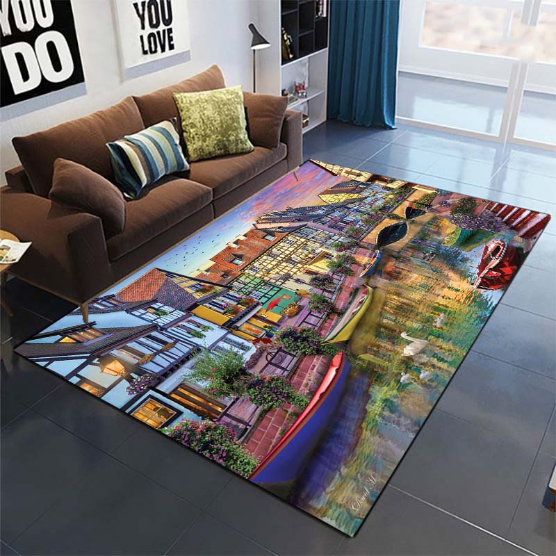 Beach Treasure Chest Area Rug, Coastal Decor Floor Mat