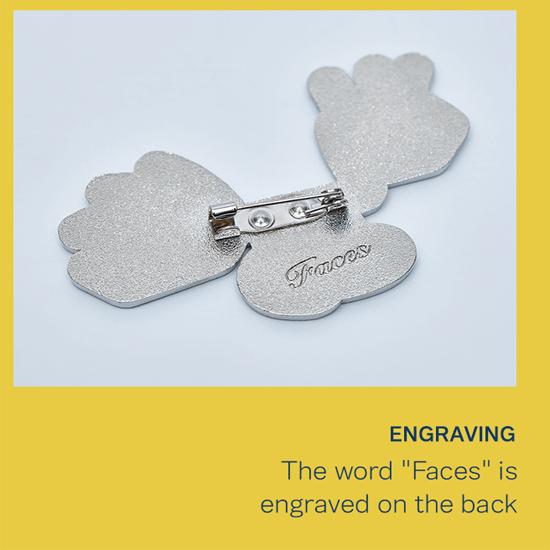 BTS Набор брошей V, сделанный художником (Лица)