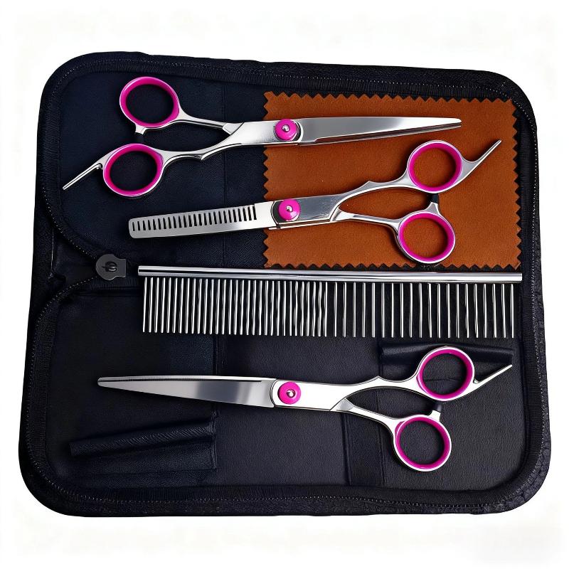 Professional Hairdressing Scissors Stainless Steel Cutting Thinning Barber Shear For Home Salon Use Pet Grooming Trimming