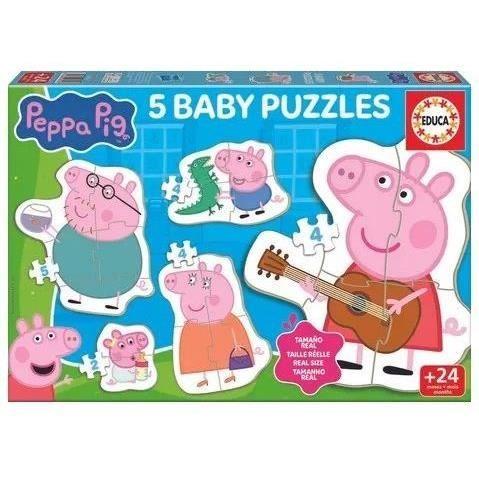 Baby puzzles - EDUCA - Peppa Pig - 4 Pieces