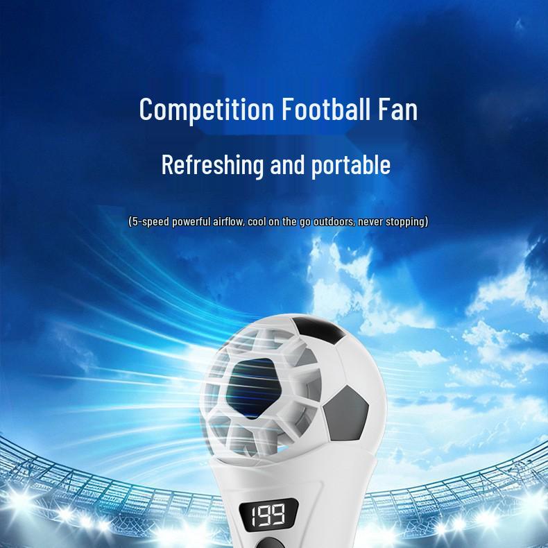 World Cup Portable Digital Mini High-Speed Long-Lasting Handheld Fan