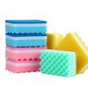 Sponge Brush Pot Dish Cleaning Dishwashing Color Small Wave Scouring Cloth Mop Sponge Kitchen Spong Mop