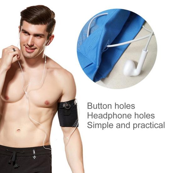 Outdoor Sport Running Jogging Cycling Reflective Elastic Phone Pouch Armband Bag