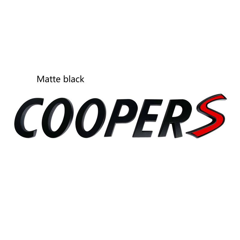 1 шт. 3D металлический S логотип передняя решетка эмблема SD значок автомобиля задний бампер наклейка на багажник для Cooper S логотип F55 F56 F60 R55 R56 R60