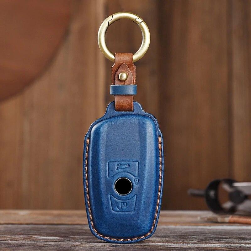 Подходит для BMW 5-й серии, 7-й серии, 3-й серии X3 X1 X5 X6 320li 525li 530li кожаный защитный чехол для ключей