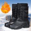 Ботинки для снегоступов мужские зимние уличные теплые нескользящие высокие туфли с толстой подошвой