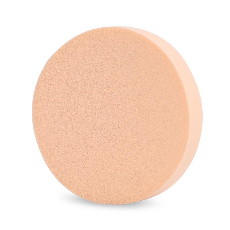 Dual-Use Makeup Powder Puff: Large, Round, White Puff for Wet/Dry Application, No Residue. Ideal for Studio Makeup Artists.