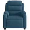Recliner Chair Blue Velvet