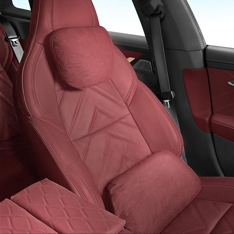 Премиальные подголовники и поясничные опоры из замши для Ford Ranger, Transit, Livina