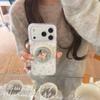Фиолетовый цветок Магнитный держатель Чехол для телефона для Apple 17Pro Max/16Pro/15Pro/14