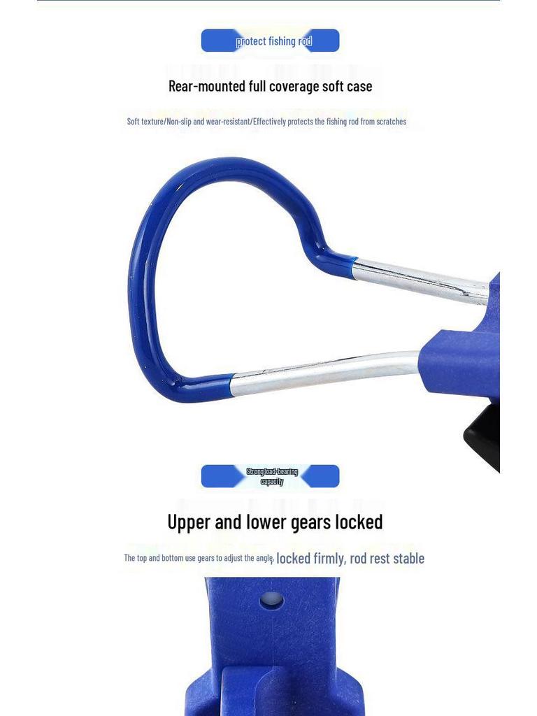 Универсальная подставка-держатель для удочек двойного назначения для рыбалки на земле и на море