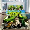 Boys and Girls Cartoon S-Shrek Duvet Cover and Pillowcase, Teen and Adult Bedding Set, Kingqueen Size, Bedroom Decoration, Gift