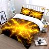 Yellow lightning bolt pattern. Bedding sets Duvet cover sets Duvet covers Pillowcases(1 * Duvet Cover 2 * Pillowcases, without duvet insert)