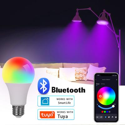 E27 Светодиодная Умная Лампа RGB Tuya Лампа Bluetooth APP Управление Диммируемой Ампулой Светодиодная Лампа 9 Вт Домашняя Спальня Декор Рождественской Вечеринки