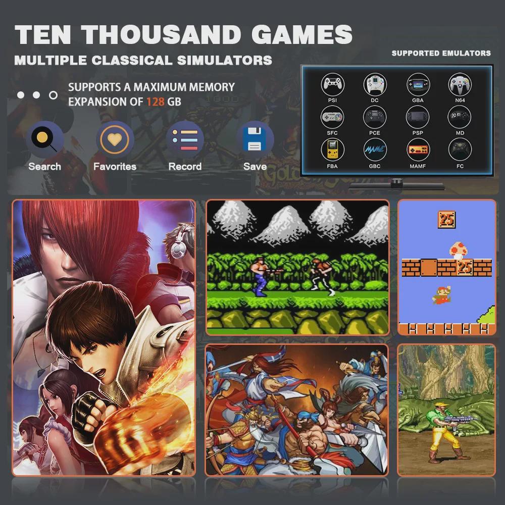 Игровая консоль GD10 X2 4K HD Pandora TV: Домашние развлечения с играми PSP