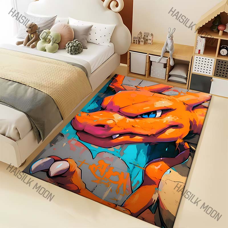 Best Seller! Pocket Monsters Charizard Carpets Bedroom Living Room Mats Kids Room Decor Carpet Crawl Mat Gift Rug Free Shipping