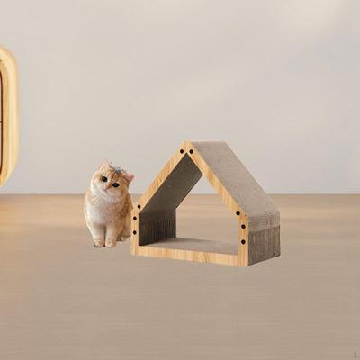 Треугольные столбы для царапания кошек, игрушка-когтеточка для домашних животных, шлифованная гофрированная бумага, когтеточка для кошек
