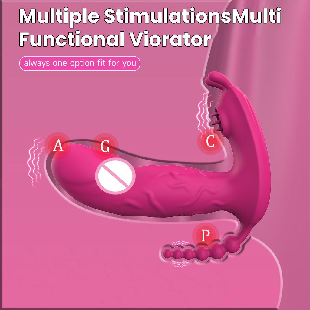 Носимая секс-игрушка вибратор дилдо 3 в 1 трусики мастурбатор G точка клитор стимулятор массажер для женщин пар взрослых 18