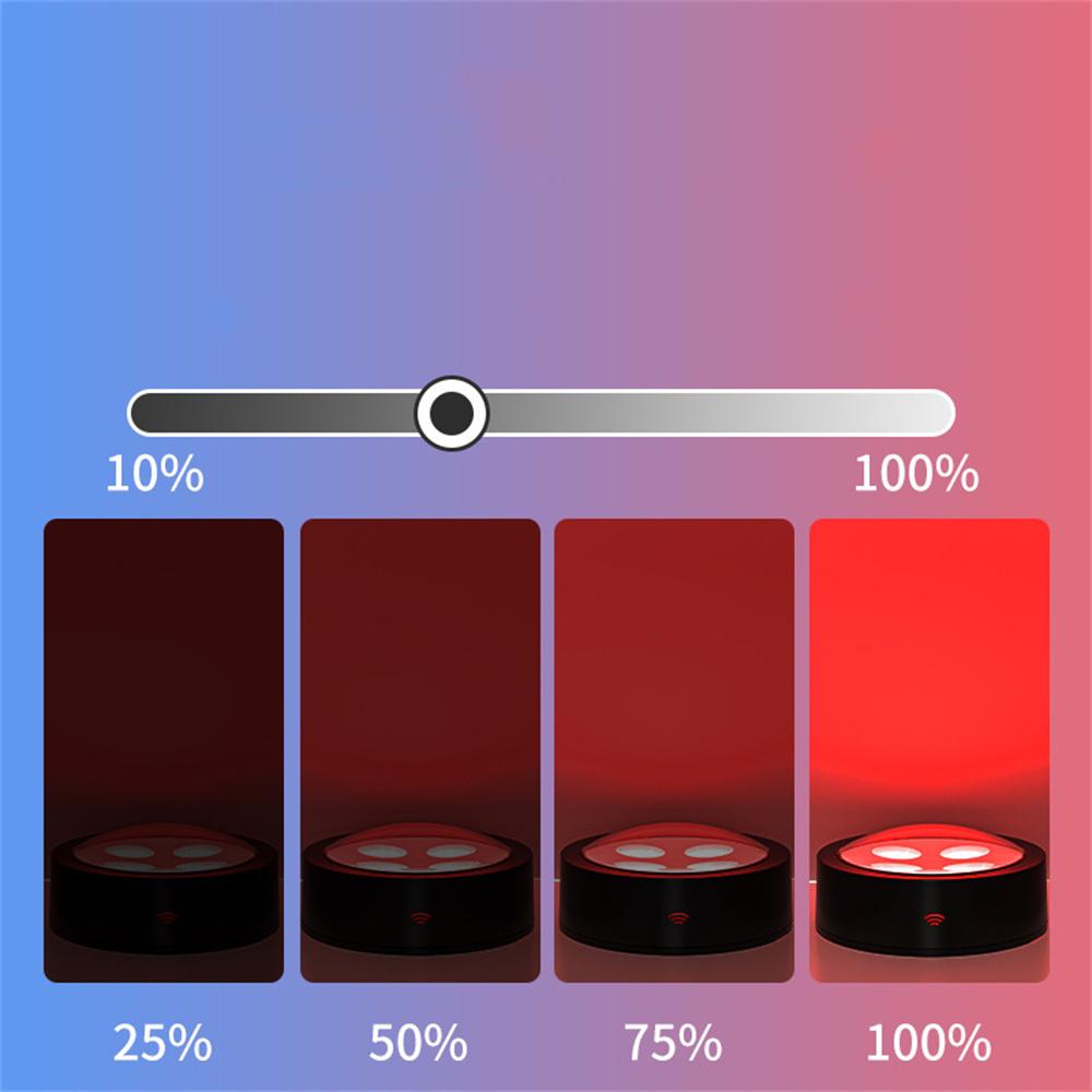 13 RGB Colors Black Shell Led Puck Light Wireless Battery Powered Indoor Decoration Cabinet Lamp for Party,Holiday,Wedding