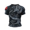 Мужская спортивная футболка свободного кроя для грэпплинга, мужская модная сублимационная компрессионная одежда, футболка