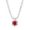 Women's S925 Sterling Silver Sparkling Cauliflower Moissanite Necklace Six-Prong Minimalist Luxury Fashion Clavicle Chain