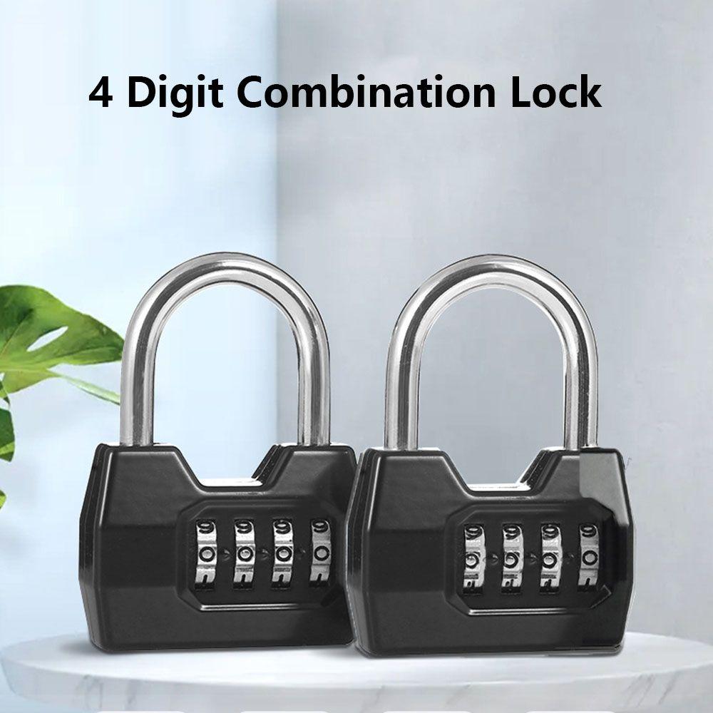 Security 4 Dial Digit Combination Lock Safely Code Lock Vault Combination Padlock Anti-theft Lock